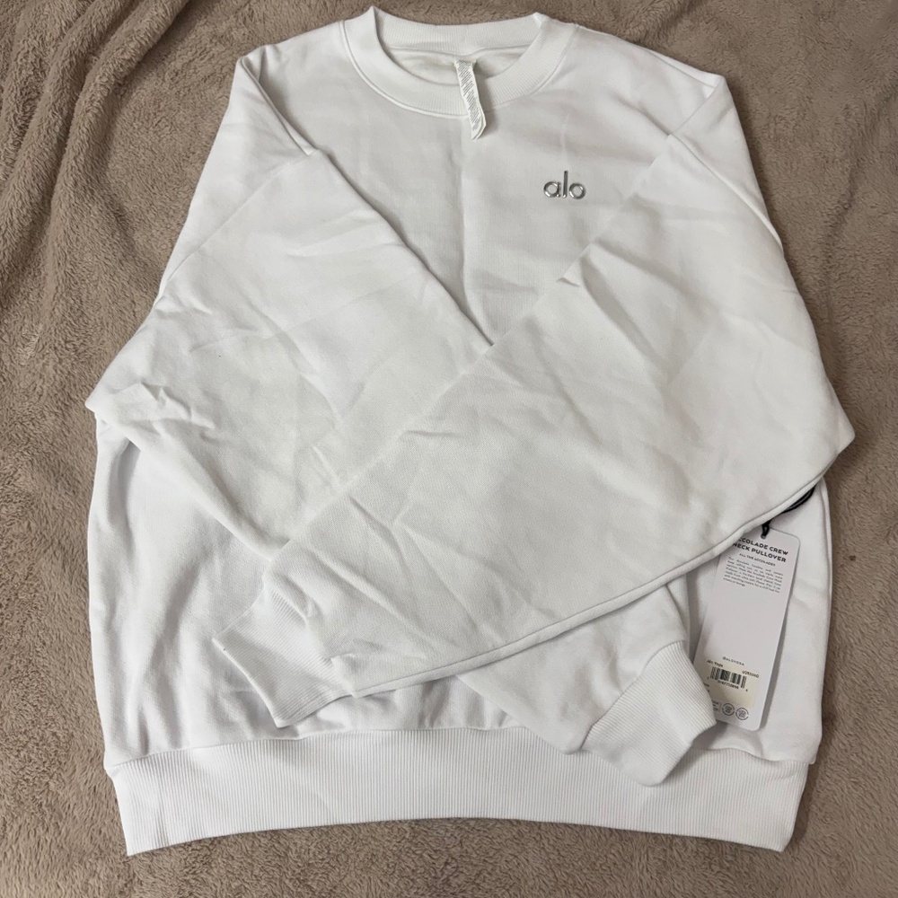 ALO Yoga White Sweatshirt